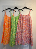 GWL Leah Leopard Cheesecloth Style Dress